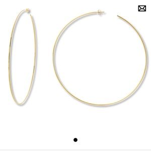Large Hoop Earrings 14K Yellow Gold